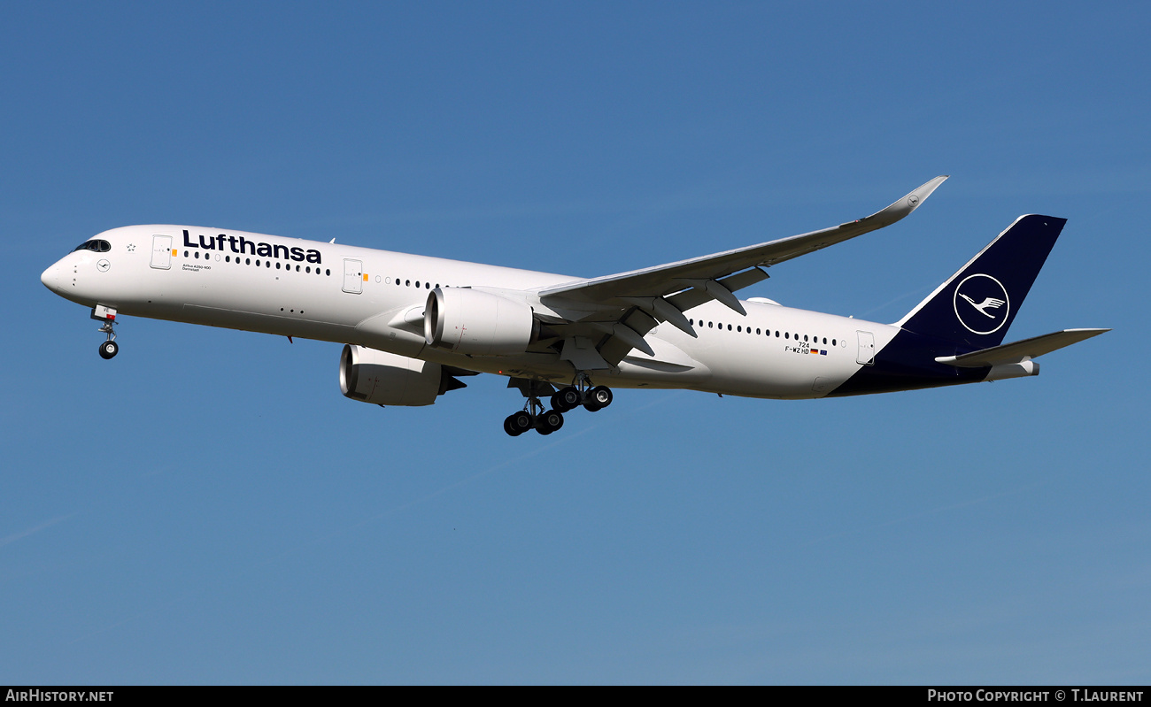Aircraft Photo of F-WZHD | Airbus A350-941 | Lufthansa | AirHistory.net #812290