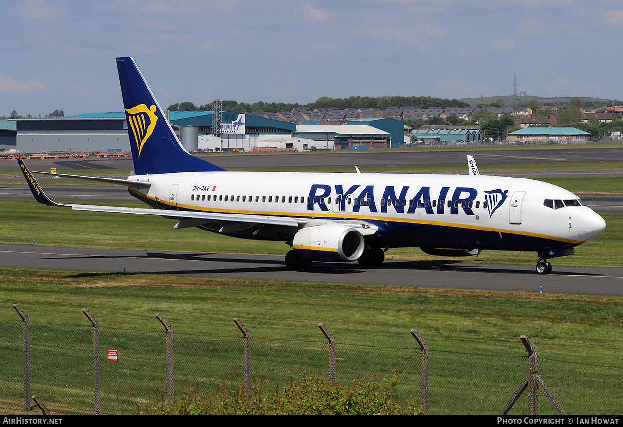 Aircraft Photo of 9H-QAV | Boeing 737-8AS | Ryanair | AirHistory.net #812357