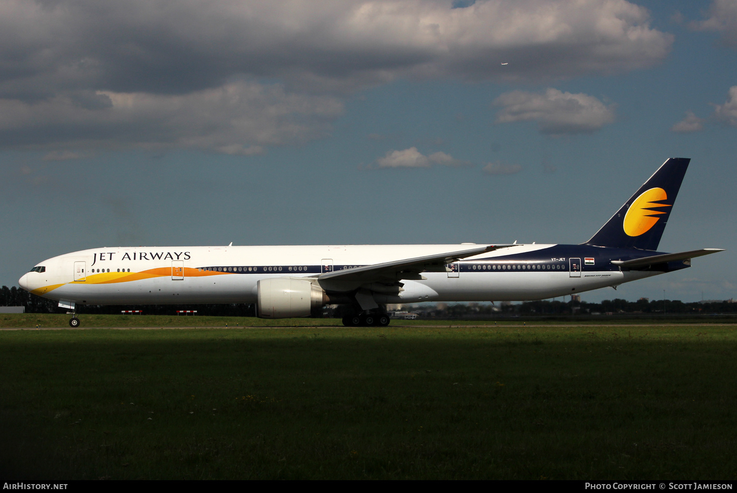 Aircraft Photo of VT-JET | Boeing 777-35R/ER | Jet Airways | AirHistory.net #812396