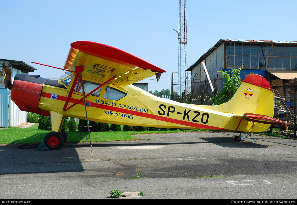 Aircraft Photo of SP-KZO | PZL-Okecie PZL-101A Gawron | Aeroklub Dolnoslaski | AirHistory.net #812404