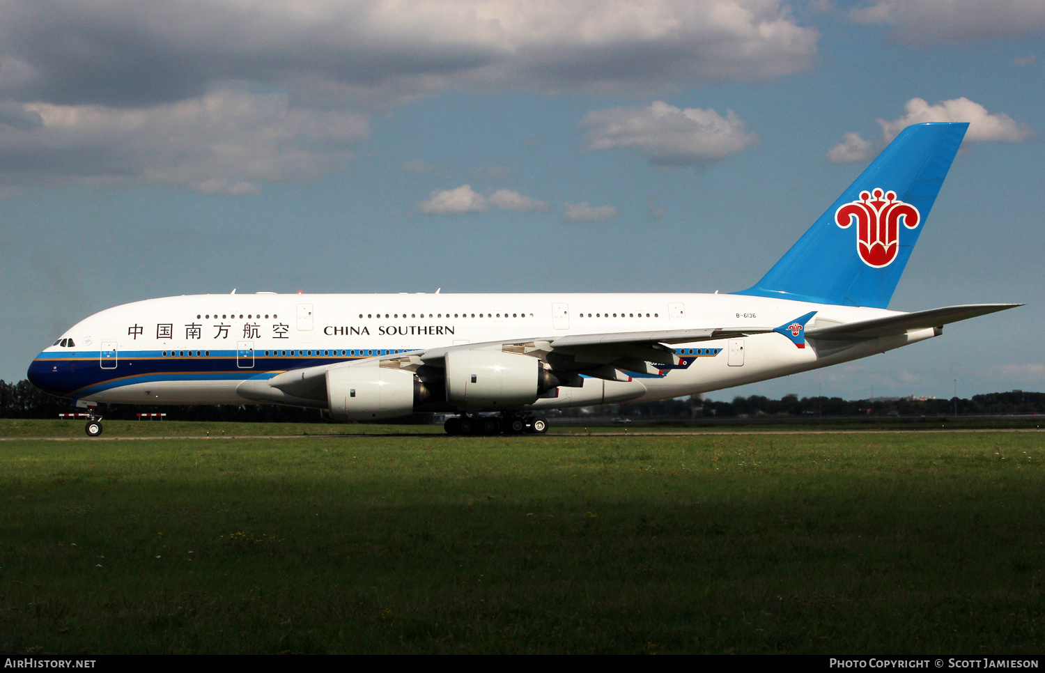 Aircraft Photo of B-6136 | Airbus A380-841 | China Southern Airlines | AirHistory.net #812410