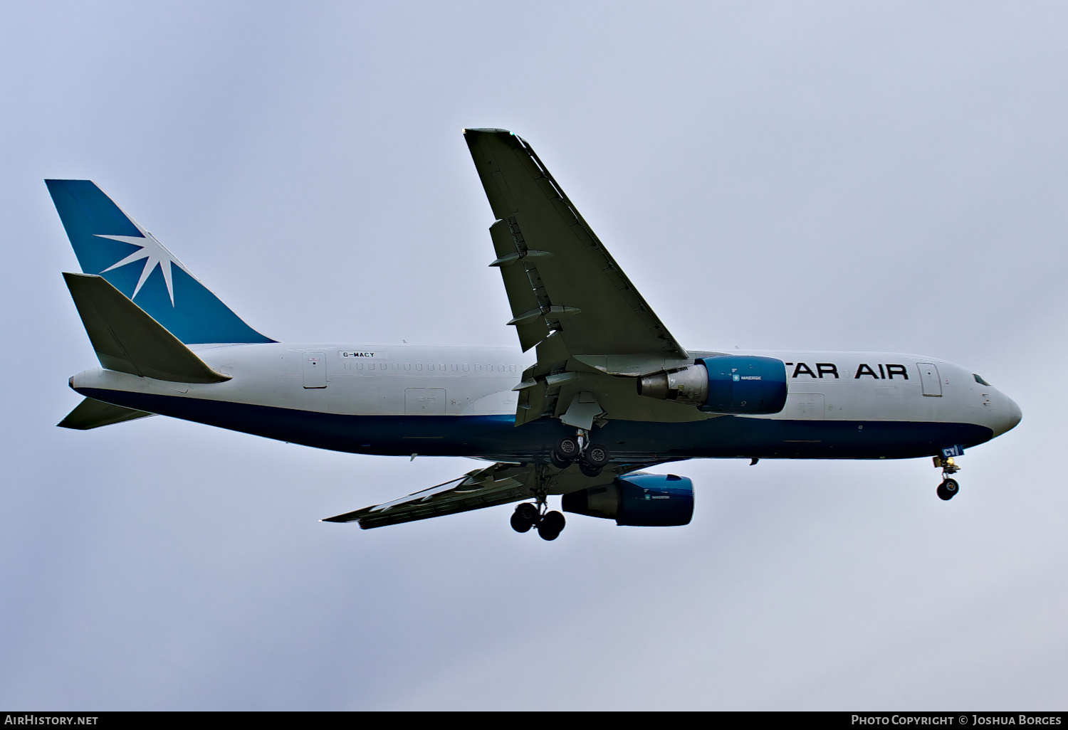 Aircraft Photo of G-MACY | Boeing 767-204/ER(BDSF) | Star Air | AirHistory.net #812456