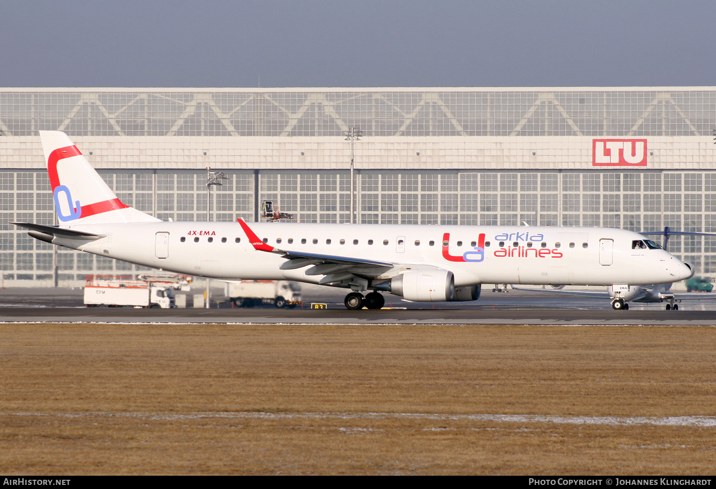 Aircraft Photo of 4X-EMA | Embraer 195LR (ERJ-190-200LR) | Arkia Israeli Airlines | AirHistory.net #812527