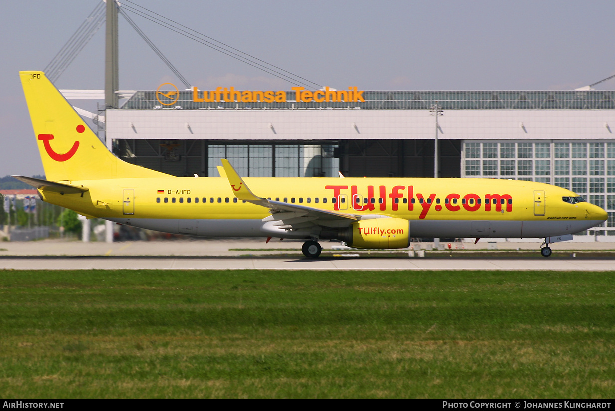 Aircraft Photo of D-AHFD | Boeing 737-8K5 | Hapag-Lloyd | Hapagfly | AirHistory.net #812534