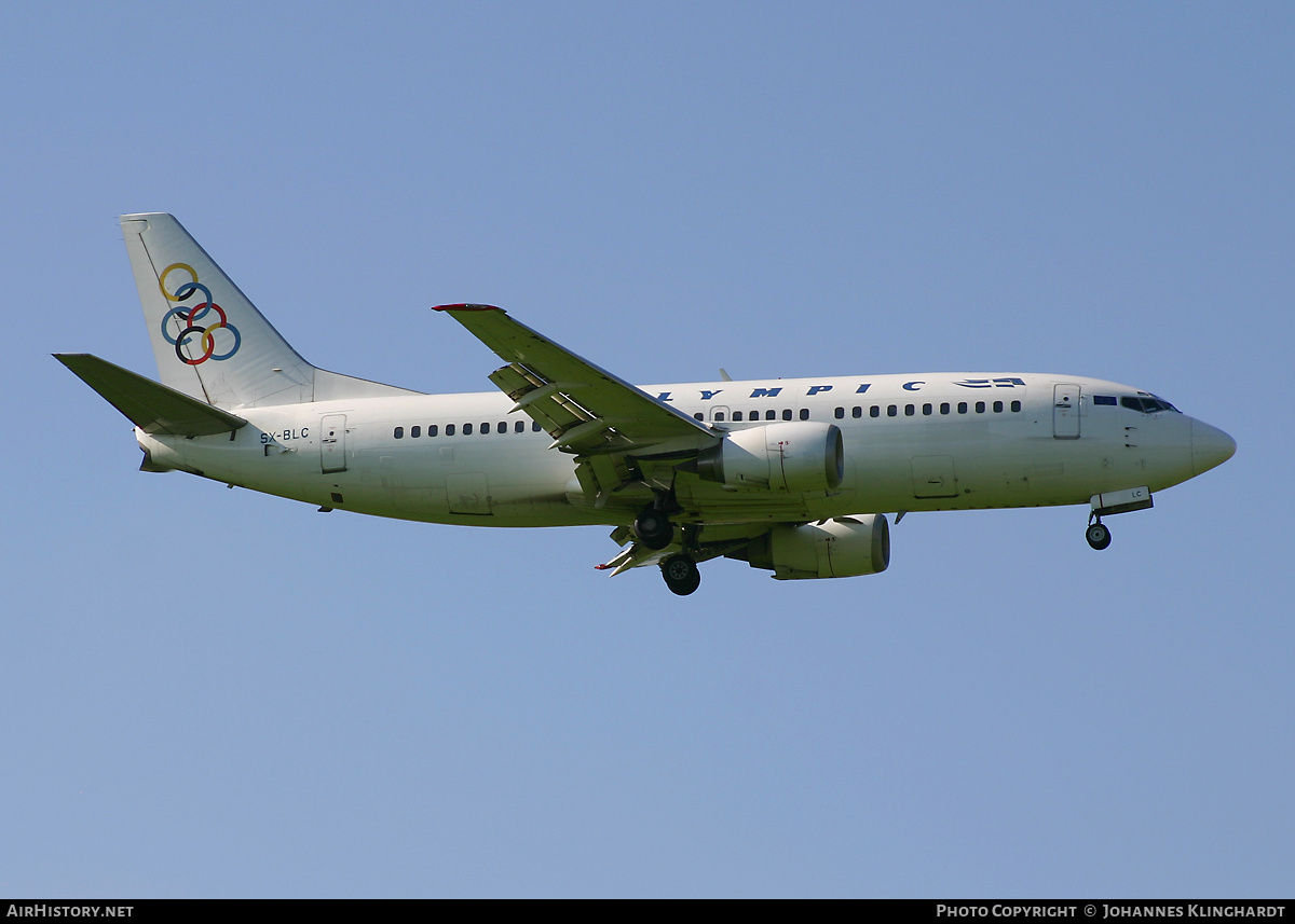 Aircraft Photo of SX-BLC | Boeing 737-3Q8 | Olympic | AirHistory.net #812558