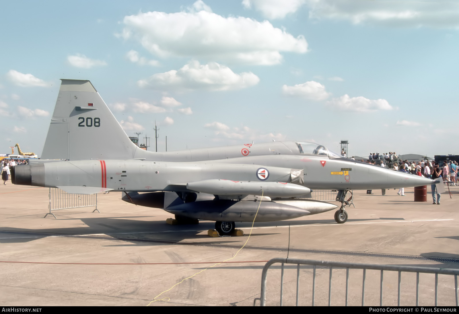Aircraft Photo of 208 | Northrop F-5A Freedom Fighter | Norway - Air Force | AirHistory.net #812624
