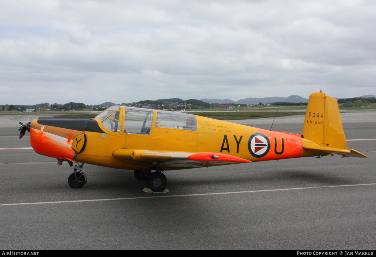 Aircraft Photo of LN-SAO / 7344 | Saab 91B-2 Safir | Norway - Air Force | AirHistory.net #812628