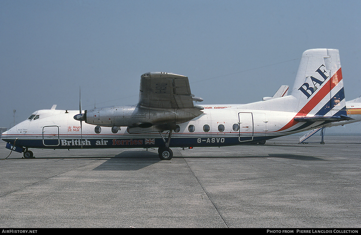 Aircraft Photo of G-ASVO | Handley Page HPR-7 Herald 214 | British Air Ferries - BAF | AirHistory.net #812638