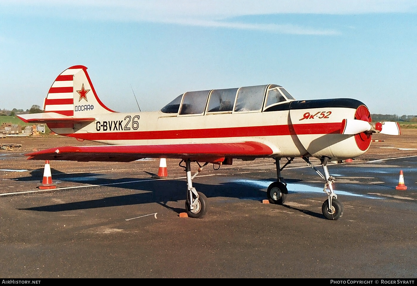 Aircraft Photo of G-BVXK | Yakovlev Yak-52 | Soviet Union - DOSAAF | AirHistory.net #812645