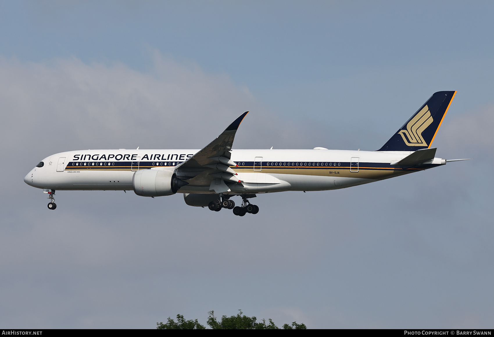 Aircraft Photo of 9V-SJA | Airbus A350-941 | Singapore Airlines | AirHistory.net #812653