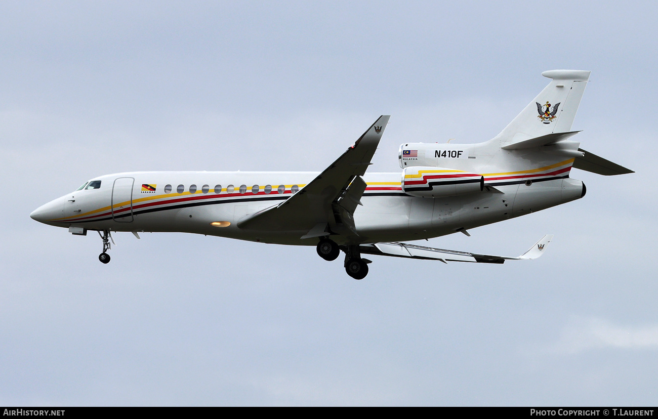 Aircraft Photo of N410F | Dassault Falcon 8X | Sarawak Government | AirHistory.net #812702