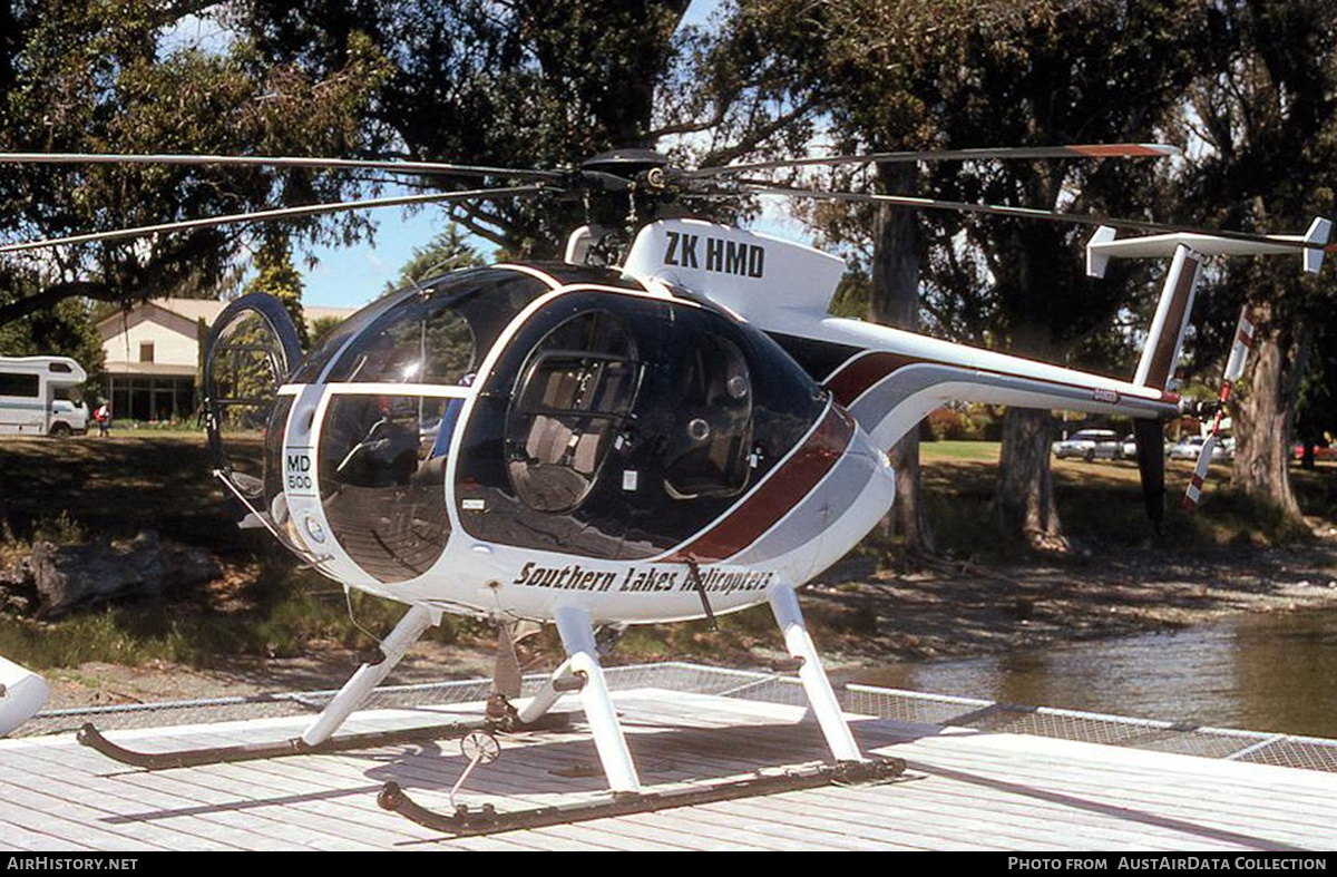 Aircraft Photo of ZK-HMD | Hughes 500D (369D) | Southern Lakes Helicopters | AirHistory.net #812762