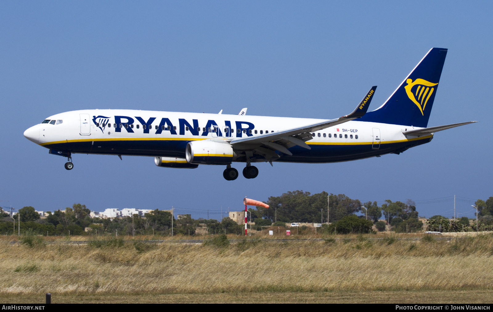 Aircraft Photo of 9H-QEP | Boeing 737-800 | Ryanair | AirHistory.net #812772