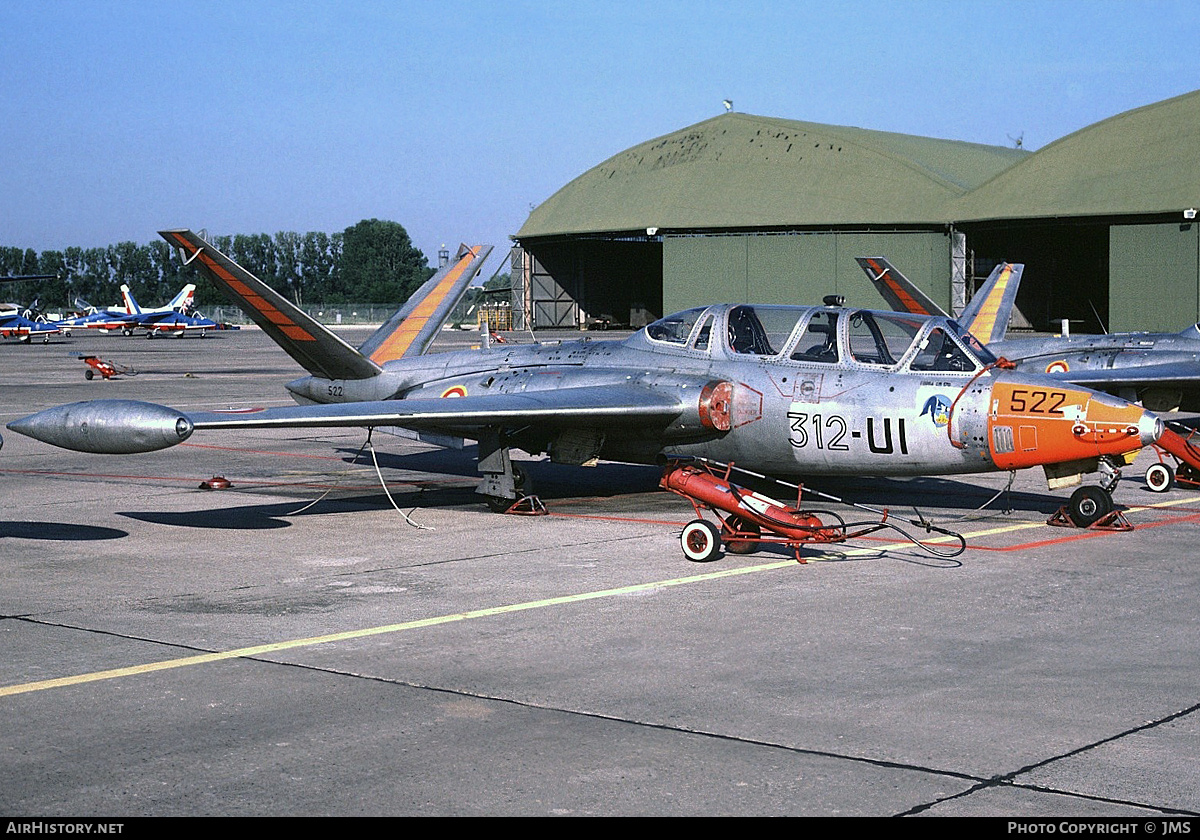 Aircraft Photo of 522 | Fouga CM-170R Magister | France - Air Force | AirHistory.net #812804
