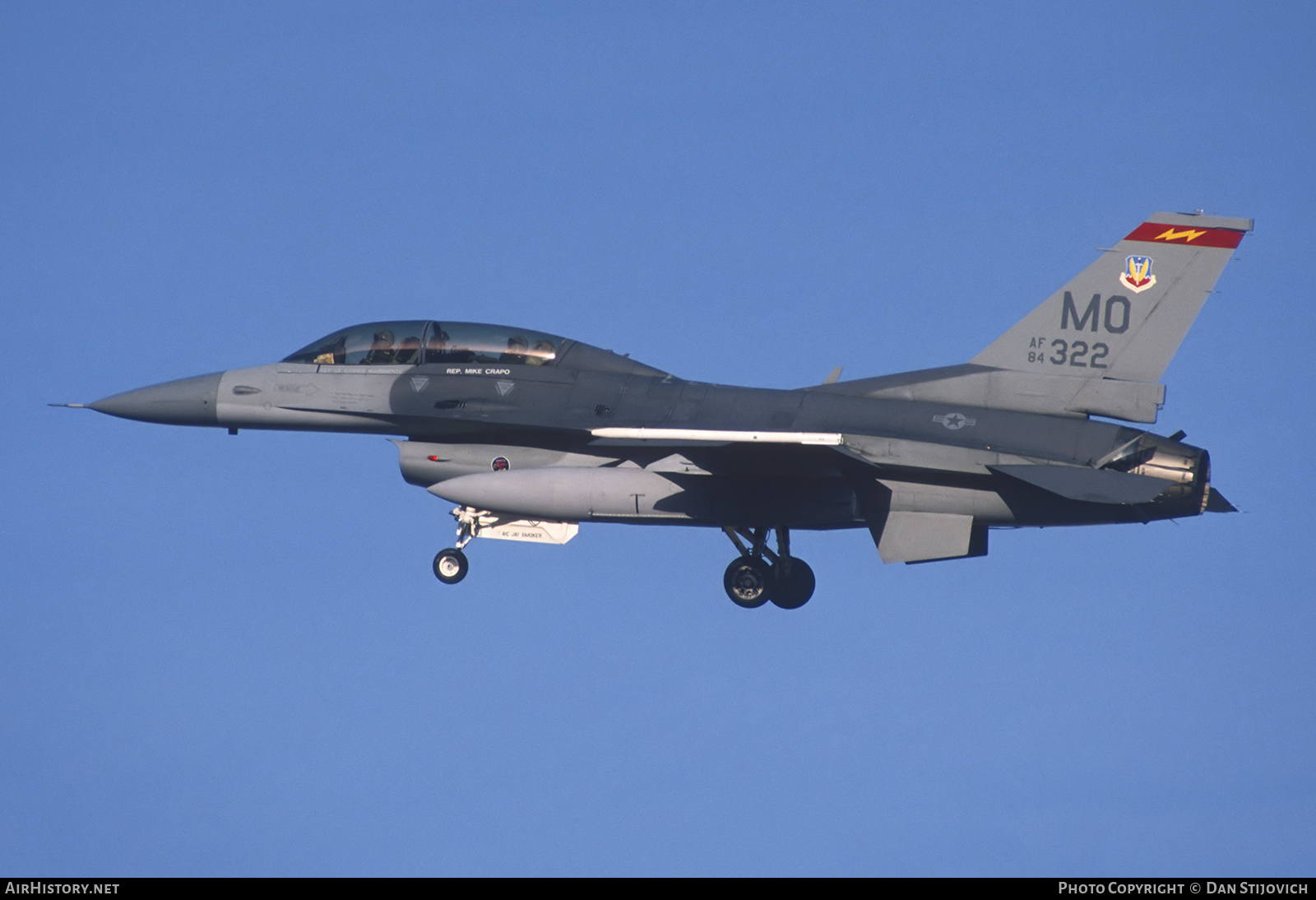 Aircraft Photo of 84-1322 / AF84-322 | General Dynamics F-16D Fighting Falcon | USA - Air Force | AirHistory.net #812862