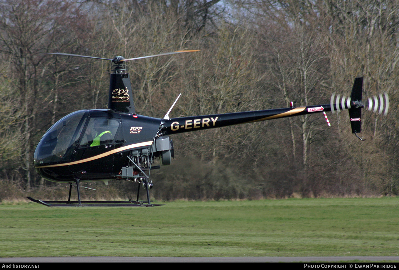 Aircraft Photo of G-EERY | Robinson R-22 Beta II | EBG Helicopters | AirHistory.net #812886