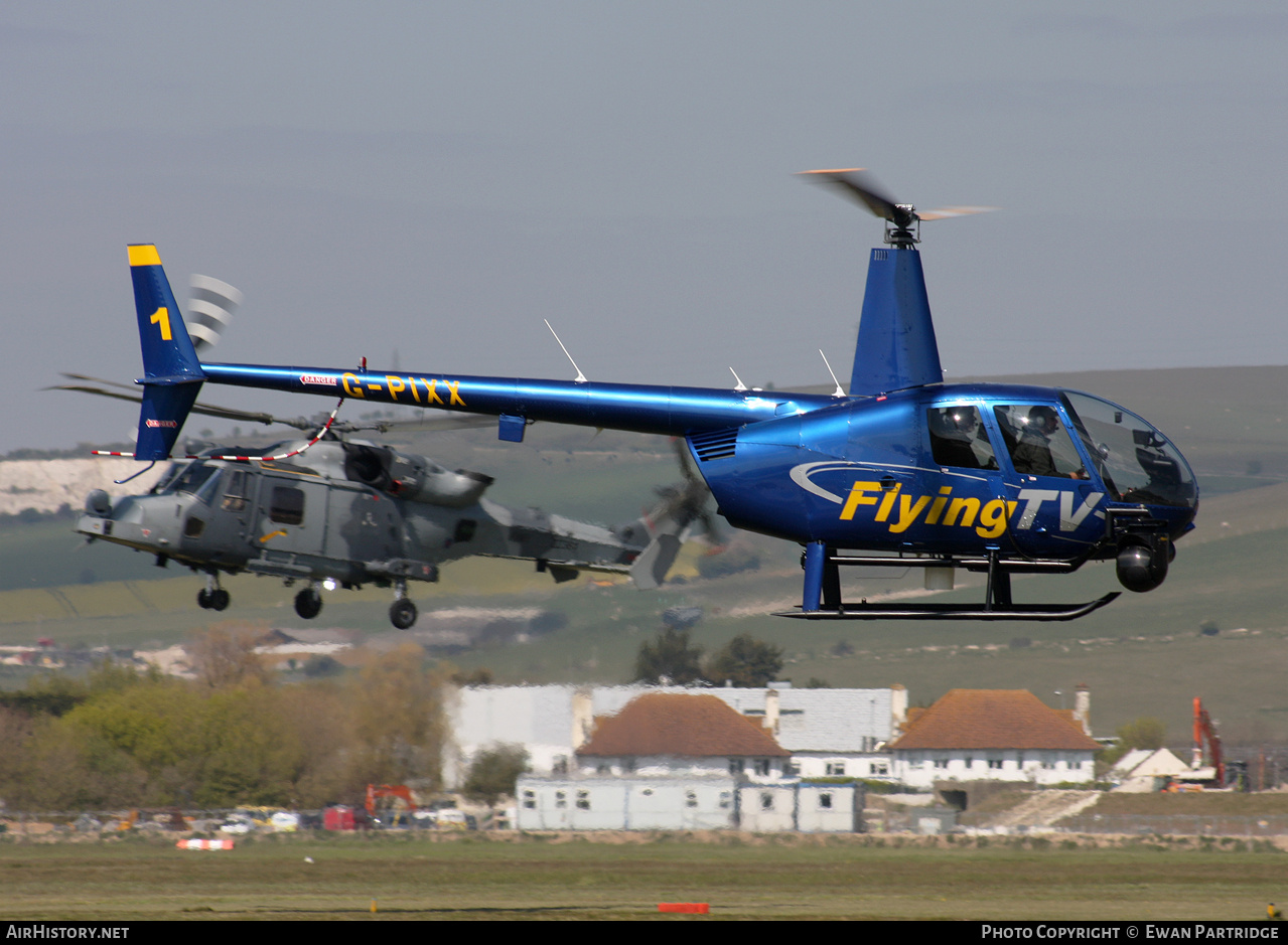 Aircraft Photo of G-PIXX | Robinson R-44 Raven II | Flying TV | AirHistory.net #812889