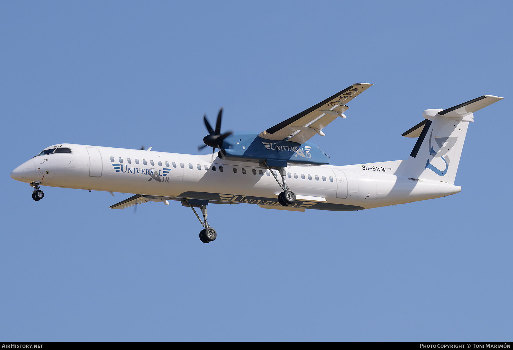 Aircraft Photo of 9H-SWW | Bombardier DHC-8-402 Dash 8 | Universal Air | AirHistory.net #813017