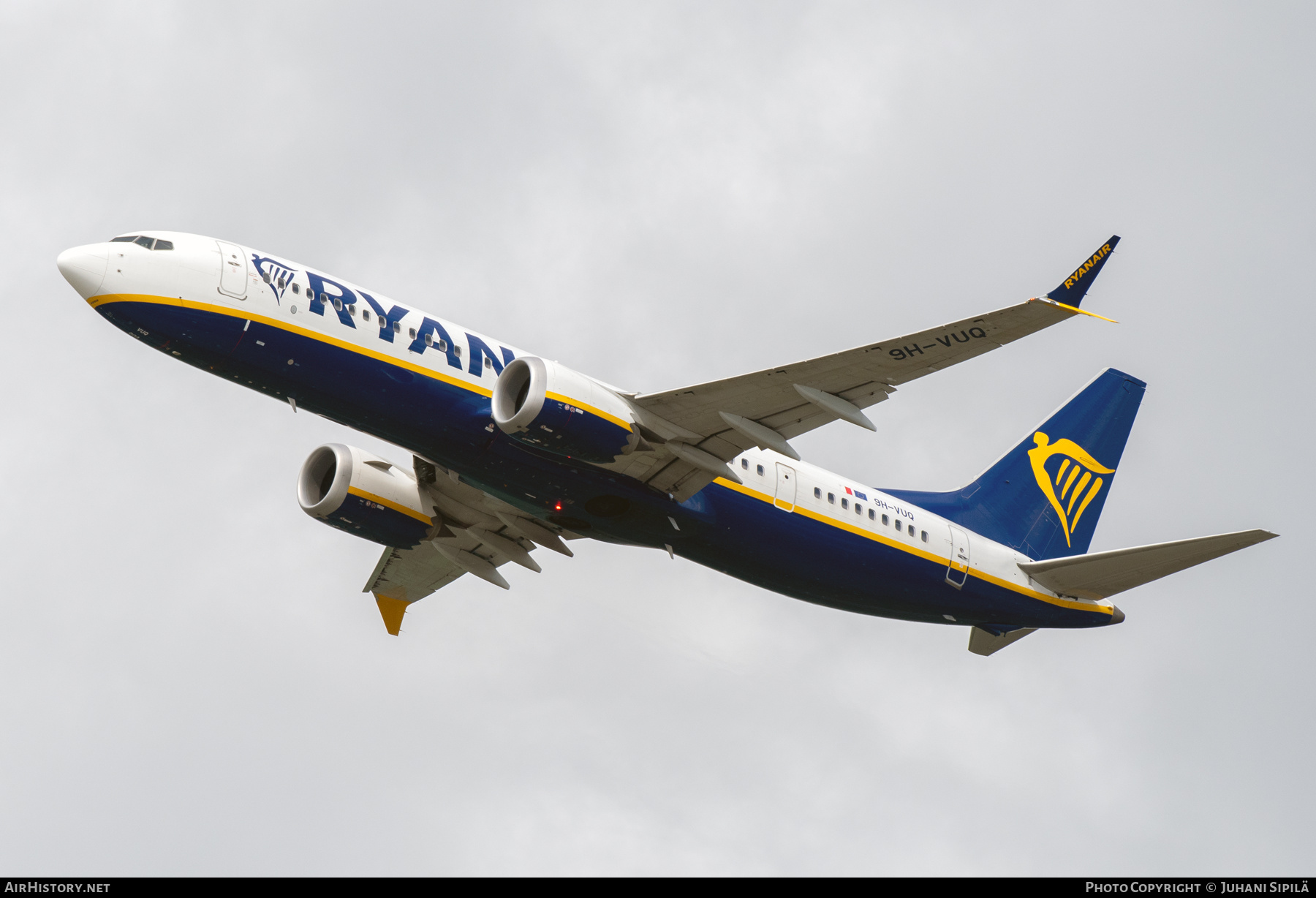Aircraft Photo of 9H-VUQ | Boeing 737-8200 Max 200 | Ryanair | AirHistory.net #813185