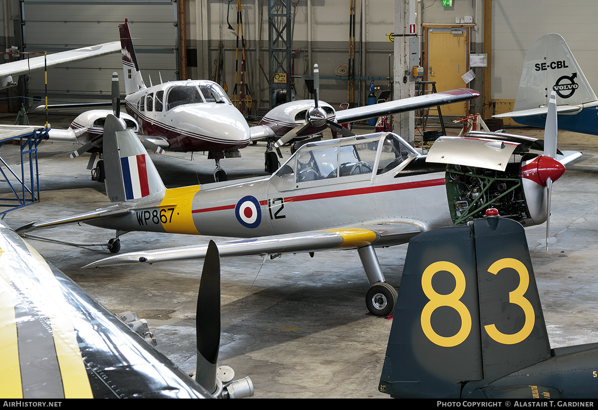 Aircraft Photo of SE-FNP / WP867 | De Havilland DHC-1 Chipmunk Mk22 | UK - Air Force | AirHistory.net #813280