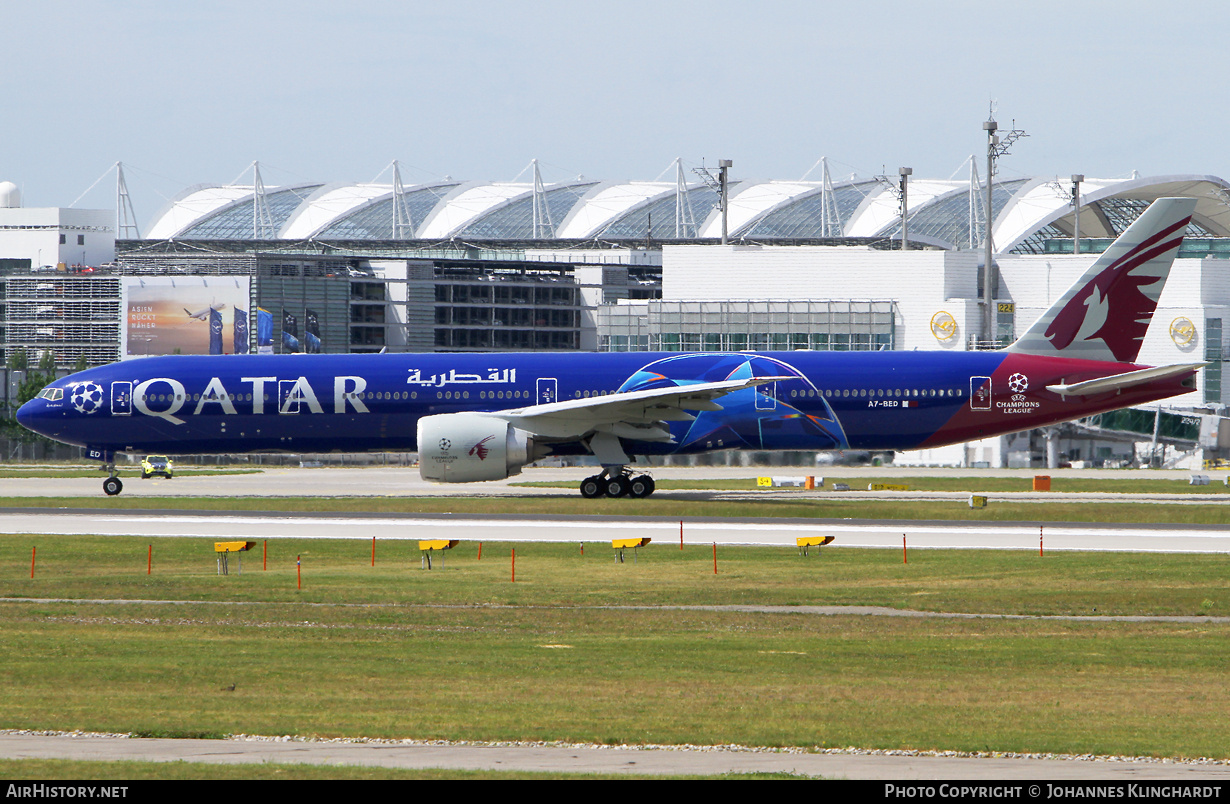 Aircraft Photo of A7-BED | Boeing 777-3DZ/ER | Qatar Airways | AirHistory.net #813319