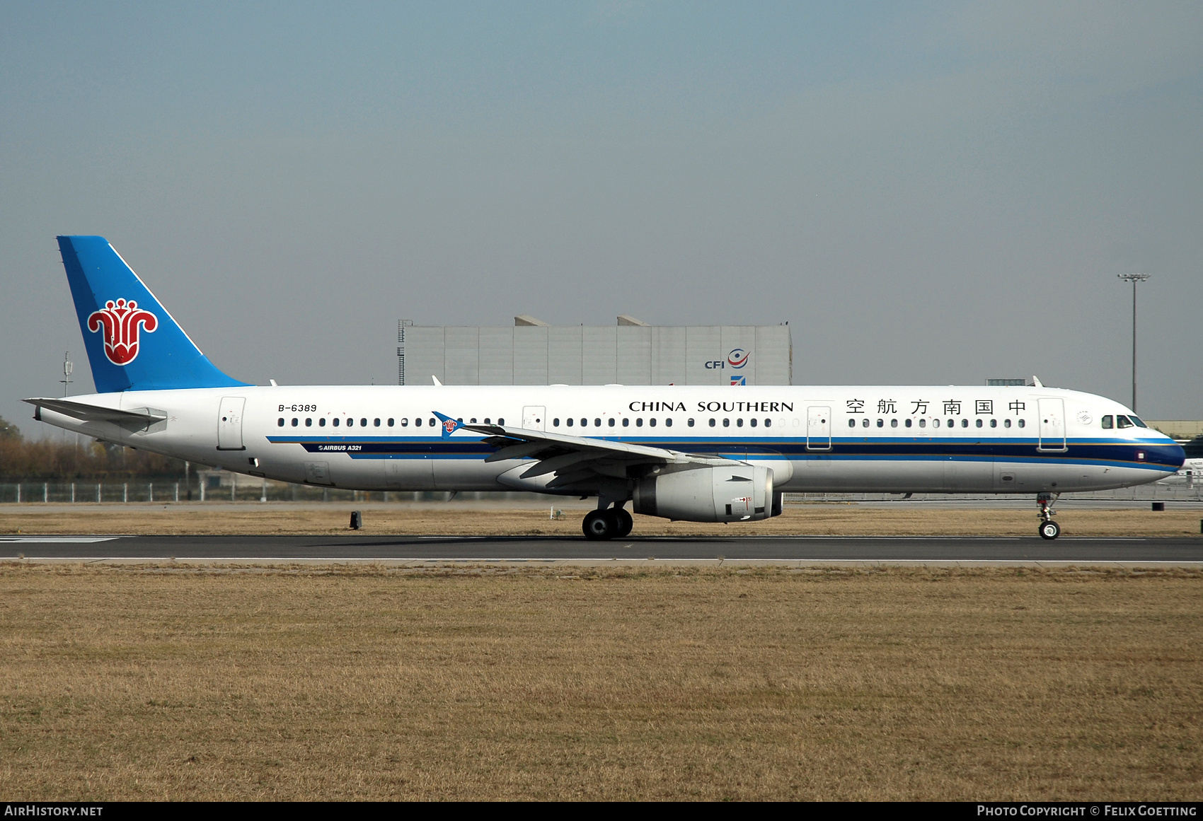 Aircraft Photo of B-6389 | Airbus A321-231 | China Southern Airlines | AirHistory.net #813352