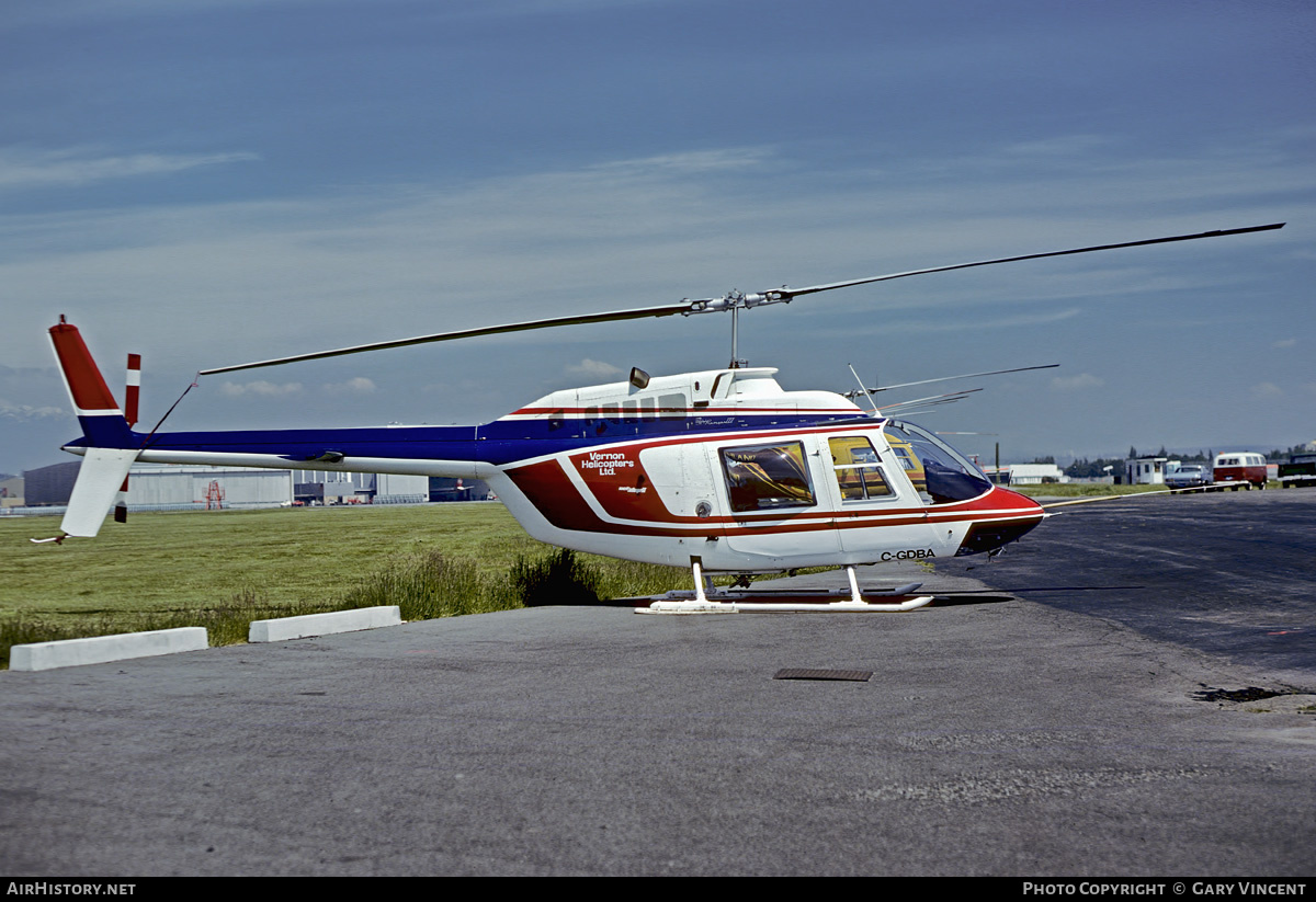 Aircraft Photo of C-GDBA | Bell 206B-3 JetRanger III | Vernon Helicopters | AirHistory.net #813397