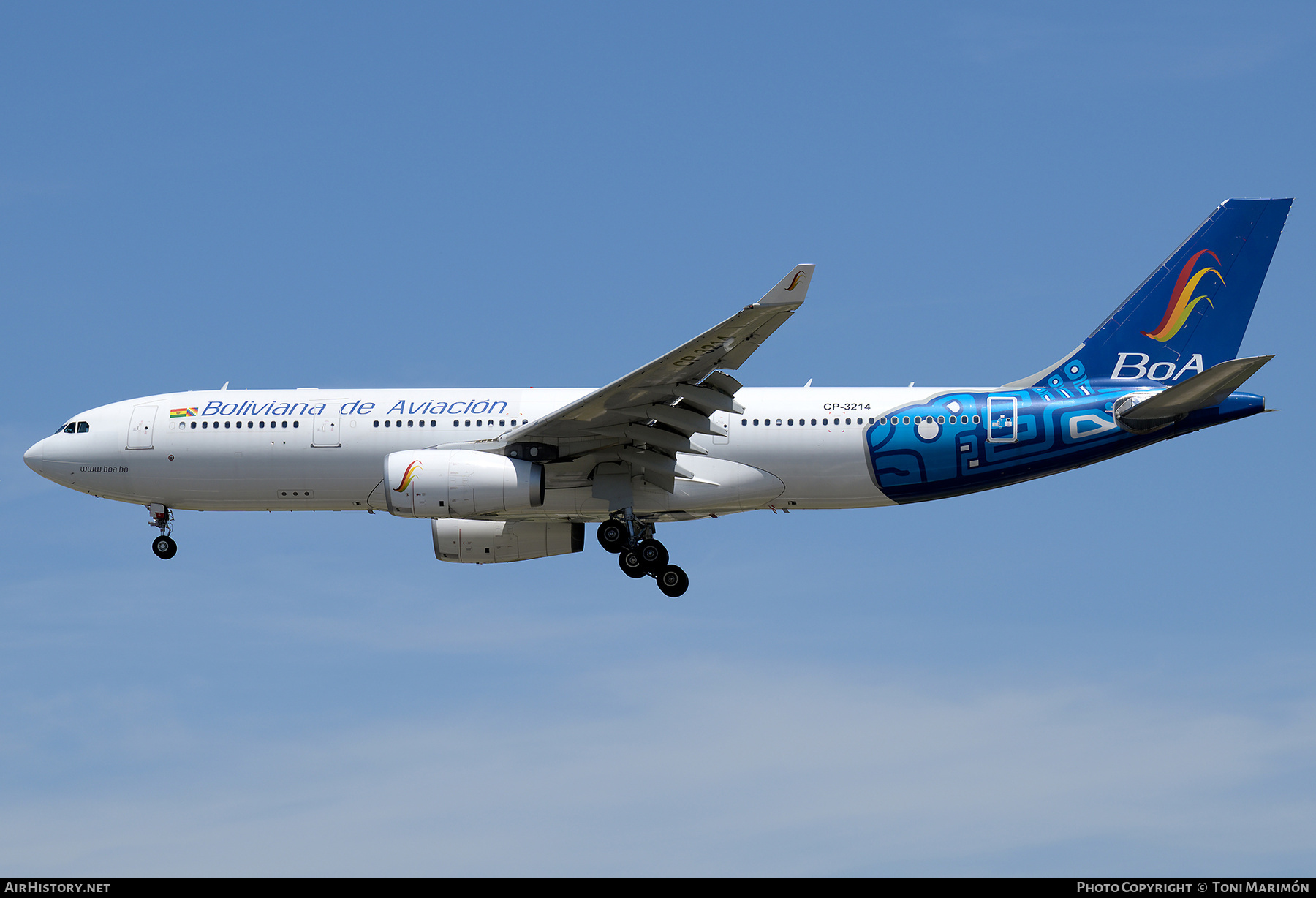 Aircraft Photo of CP-3214 | Airbus A330-243 | Boliviana de Aviación - BoA | AirHistory.net #813427