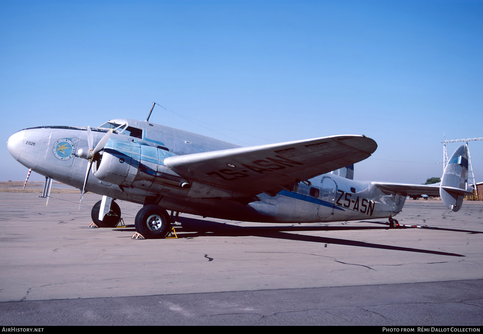 Aircraft Photo of ZS-ASN / 2026 | Lockheed 18-08 Lodestar | South African Airways - Suid-Afrikaanse Lugdiens | AirHistory.net #813478