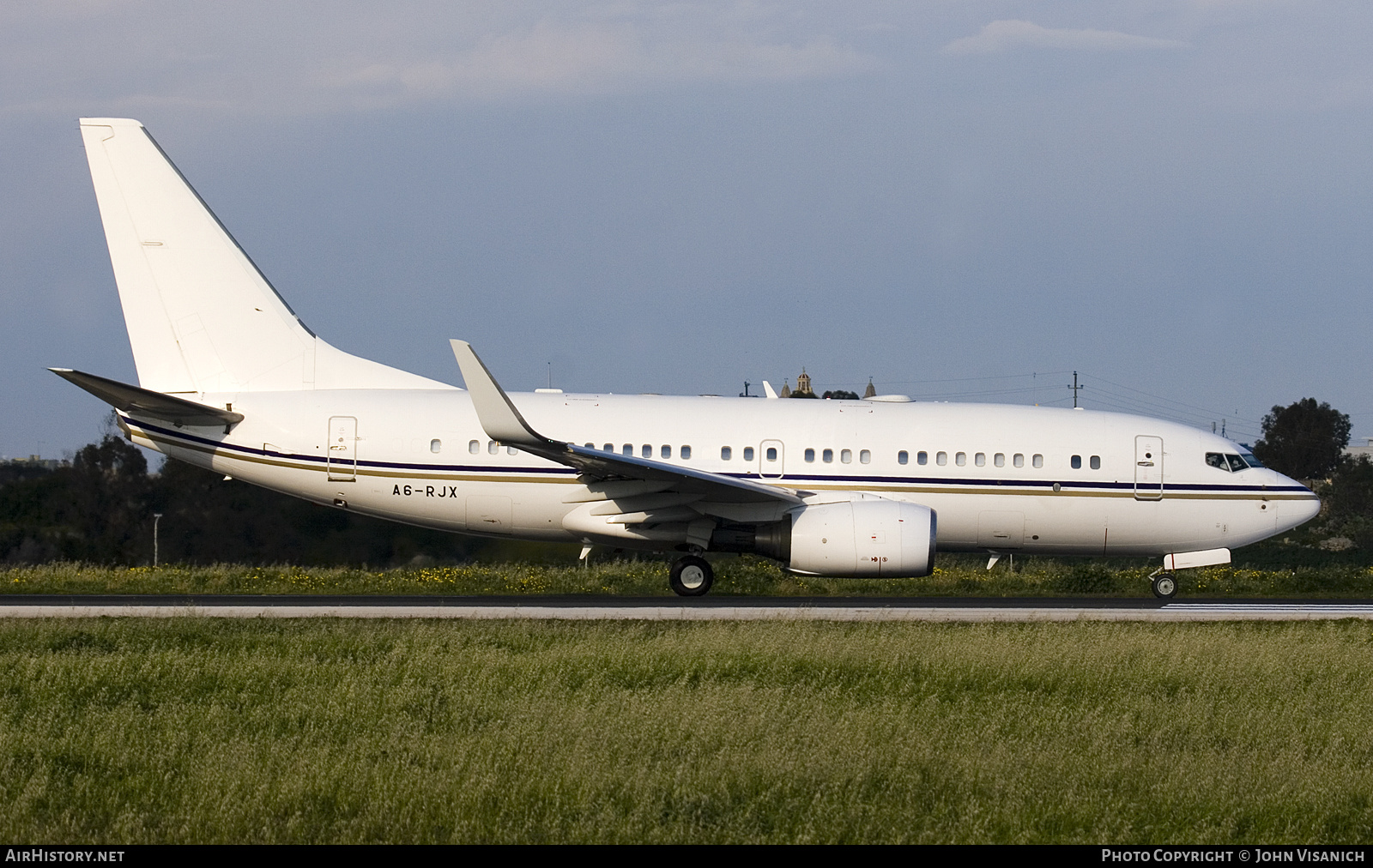 Aircraft Photo of A6-RJX | Boeing 737-7AK BBJ | AirHistory.net #813483