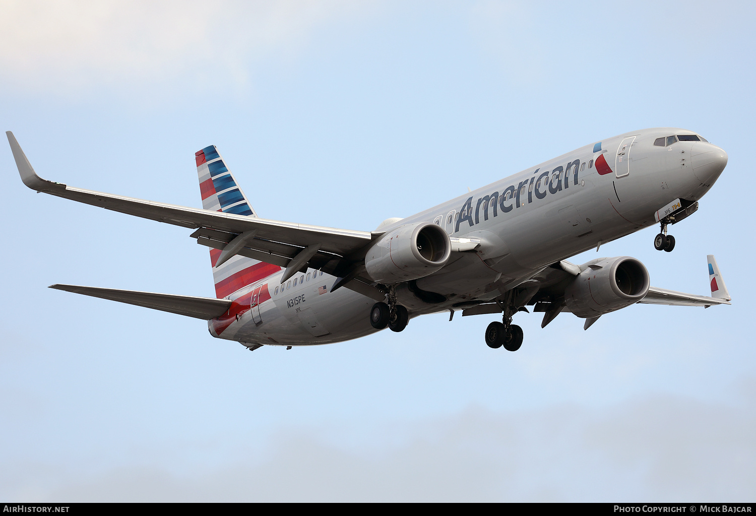 Aircraft Photo of N315PE | Boeing 737-823 | American Airlines | AirHistory.net #813496