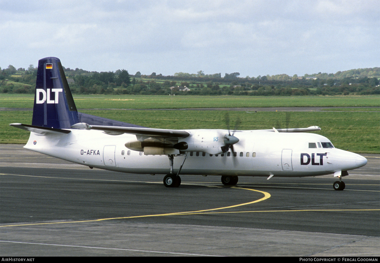 Aircraft Photo of D-AFKA | Fokker 50 | DLT - Deutsche Luftverkehrsgesellschaft | AirHistory.net #813544