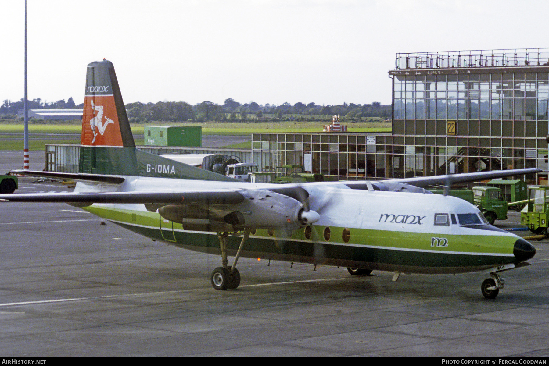 Aircraft Photo of G-IOMA | Fokker F27-100 Friendship | Manx Airlines | AirHistory.net #813571