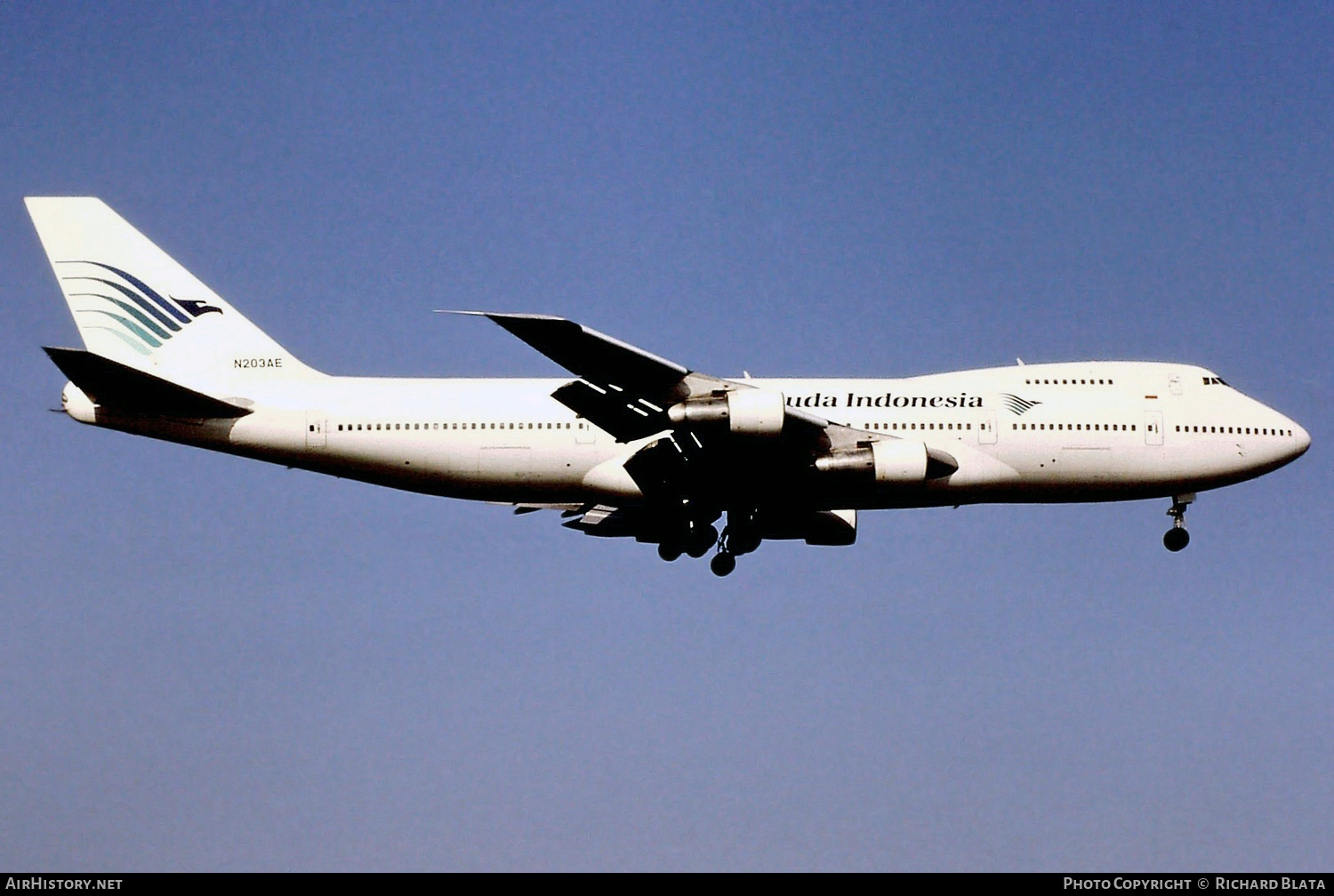 Aircraft Photo of N203AE | Boeing 747-2B4BM | Garuda Indonesia | AirHistory.net #813683