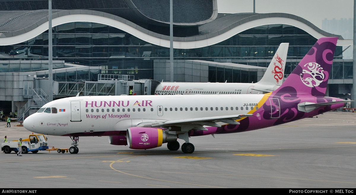 Aircraft Photo of JU-8888 | Airbus A319-112 | Hunnu Air | AirHistory.net #813740