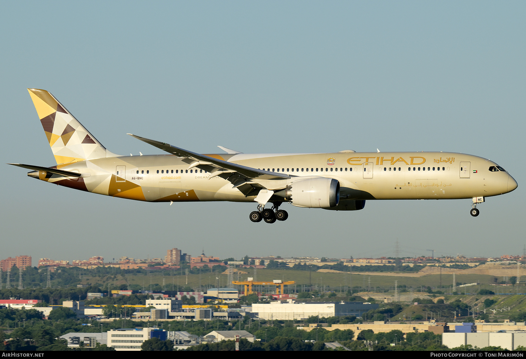 Aircraft Photo of A6-BNC | Boeing 787-9 Dreamliner | Etihad Airways | AirHistory.net #813836