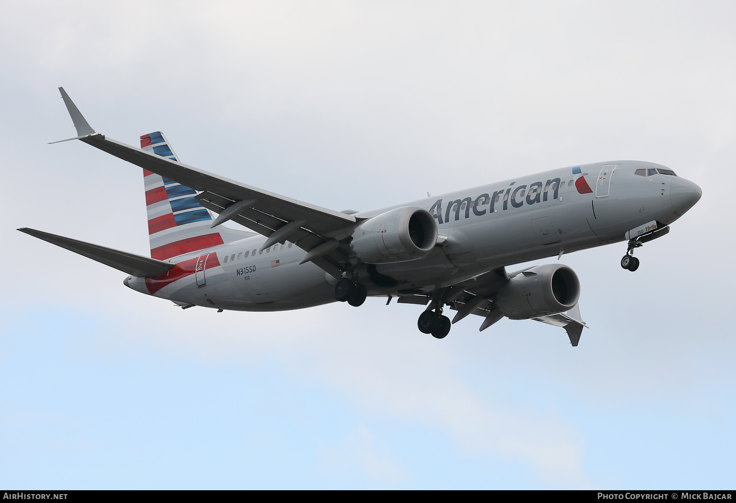 Aircraft Photo of N315SD | Boeing 737-8 Max 8 | American Airlines | AirHistory.net #813960