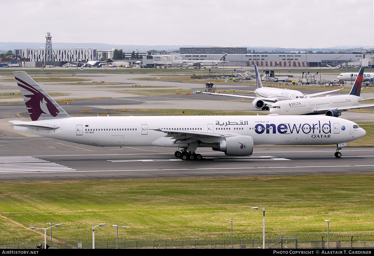 Aircraft Photo of A7-BAF | Boeing 777-3DZ/ER | Qatar Airways | AirHistory.net #813961