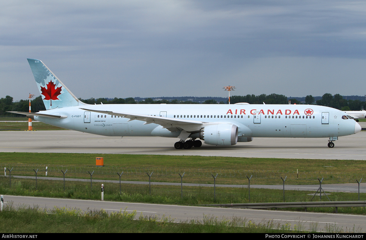 Aircraft Photo of C-FGDT | Boeing 787-9 Dreamliner | Air Canada | AirHistory.net #813974