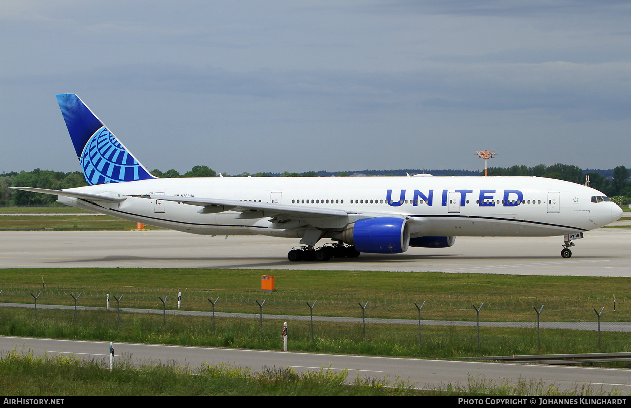 Aircraft Photo of N798UA | Boeing 777-222/ER | United Airlines | AirHistory.net #813975