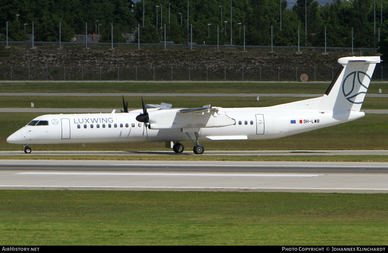 Aircraft Photo of 9H-LWB | Bombardier DHC-8-402 Dash 8 | Luxwing | AirHistory.net #813980