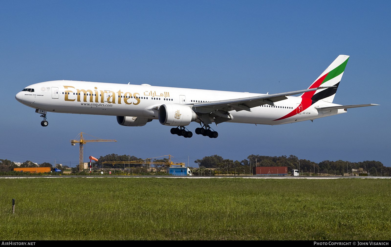 Aircraft Photo of A6-ECM | Boeing 777-36N/ER | Emirates | AirHistory.net #814001
