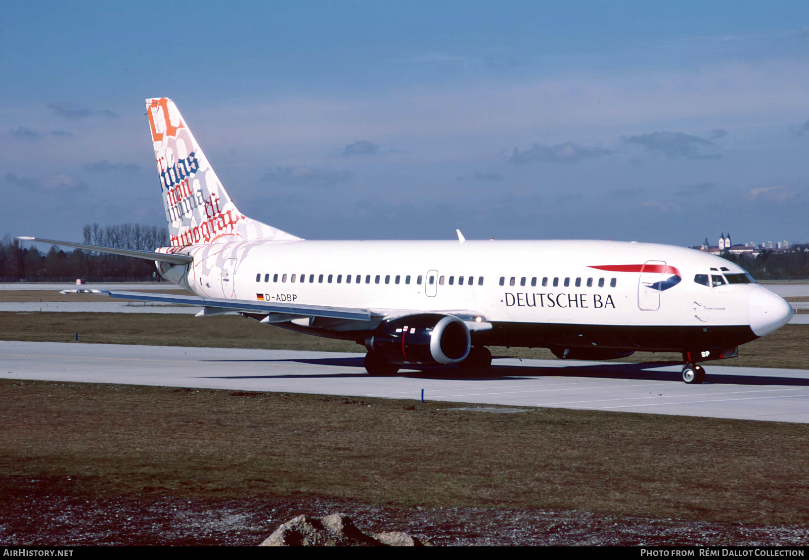 Aircraft Photo of D-ADBP | Boeing 737-36Q | Deutsche BA | AirHistory.net #814031
