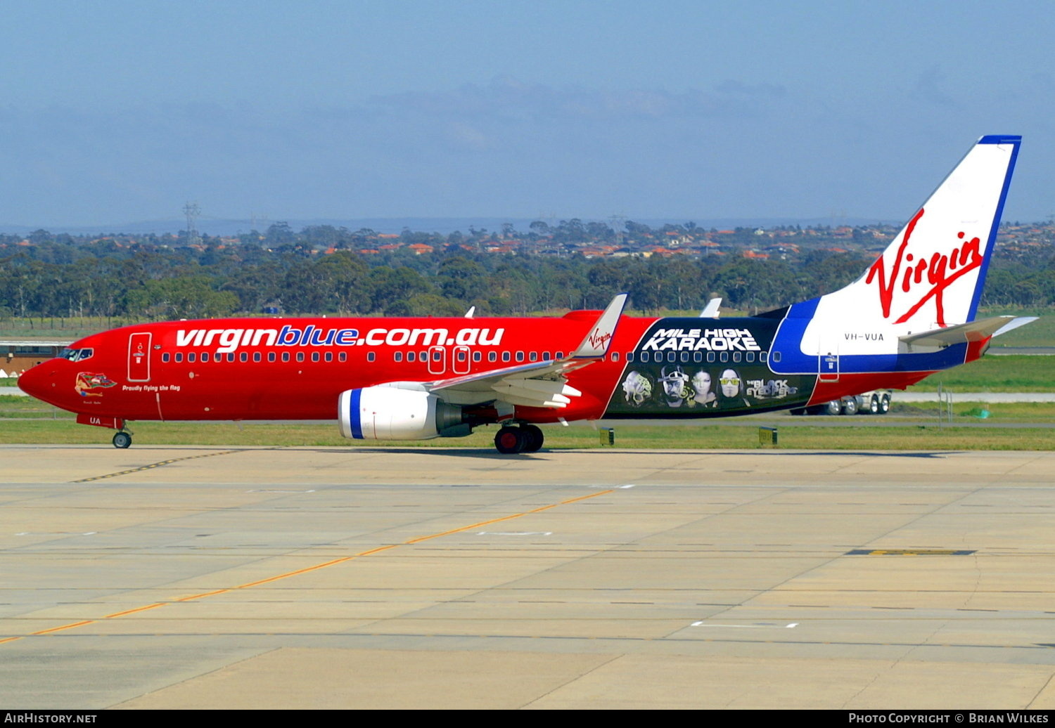 Aircraft Photo of VH-VUA | Boeing 737-8FE | Virgin Blue Airlines | AirHistory.net #814050