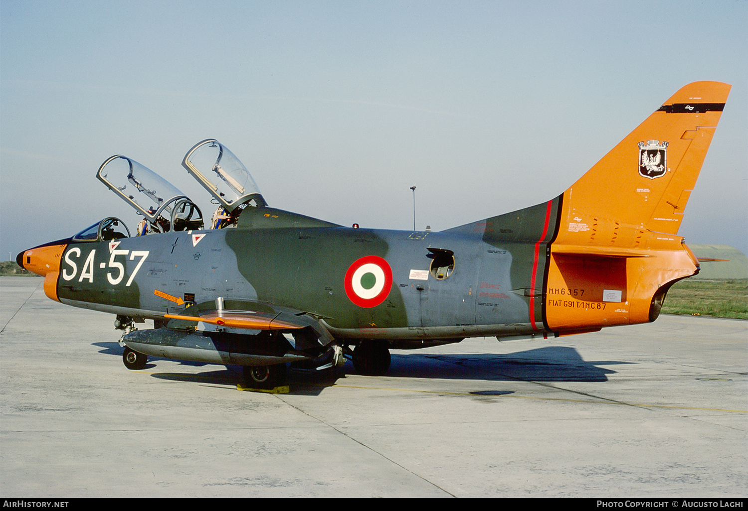 Aircraft Photo of MM6357 | Fiat G-91T/1 | Italy - Air Force | AirHistory.net #814053