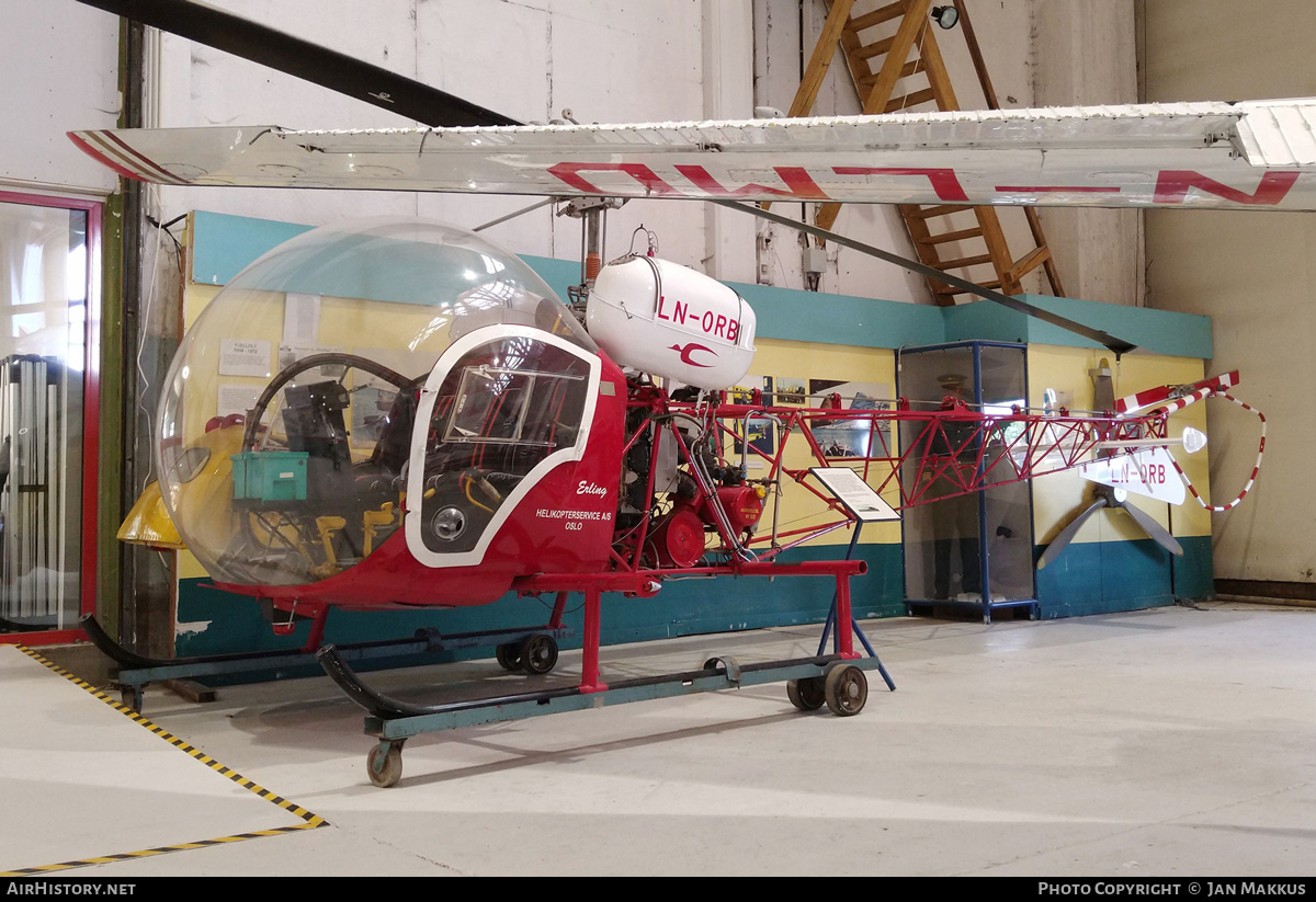 Aircraft Photo of LN-ORB | Westland-Bell 47G-3B-1 | Helikopter Service | AirHistory.net #814061