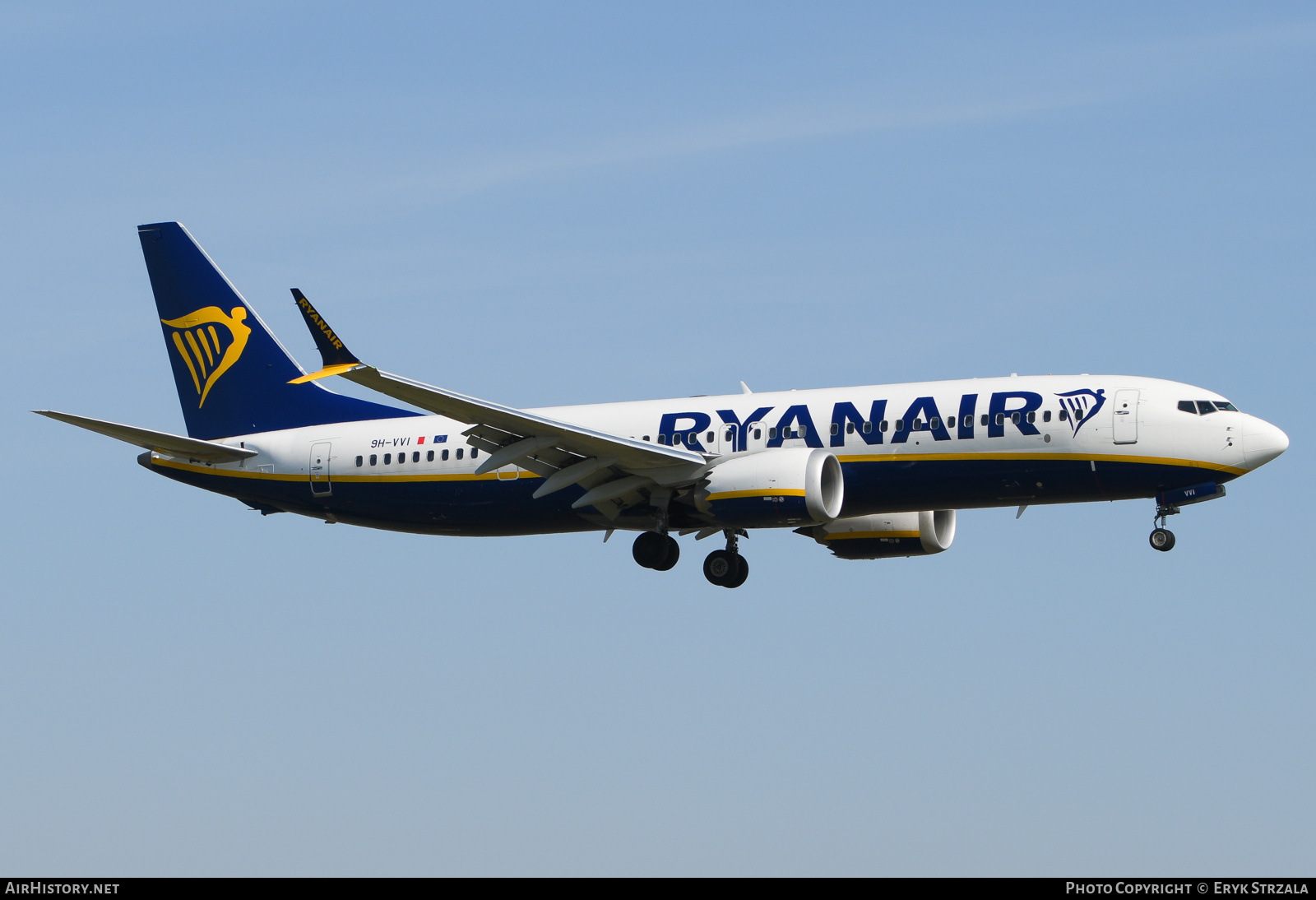 Aircraft Photo of 9H-VVI | Boeing 737-8200 Max 200 | Ryanair | AirHistory.net #814105