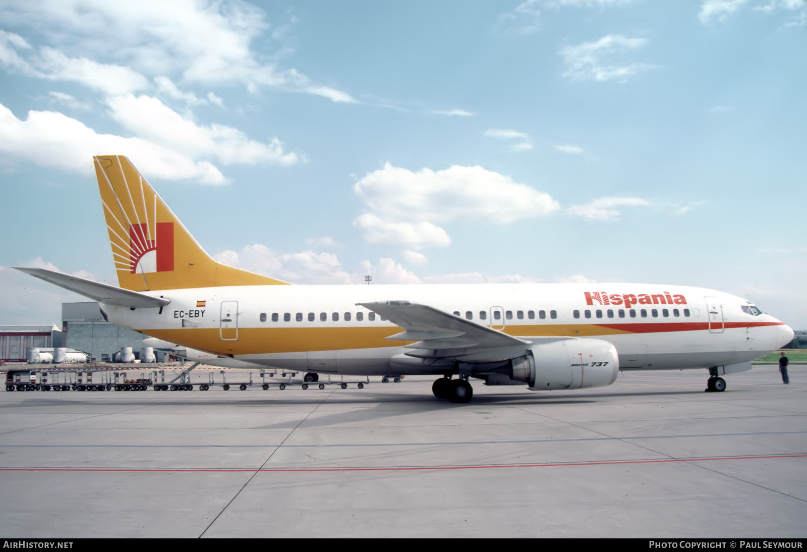 Aircraft Photo of EC-EBY | Boeing 737-3Y0 | Hispania Líneas Aéreas | AirHistory.net #814130