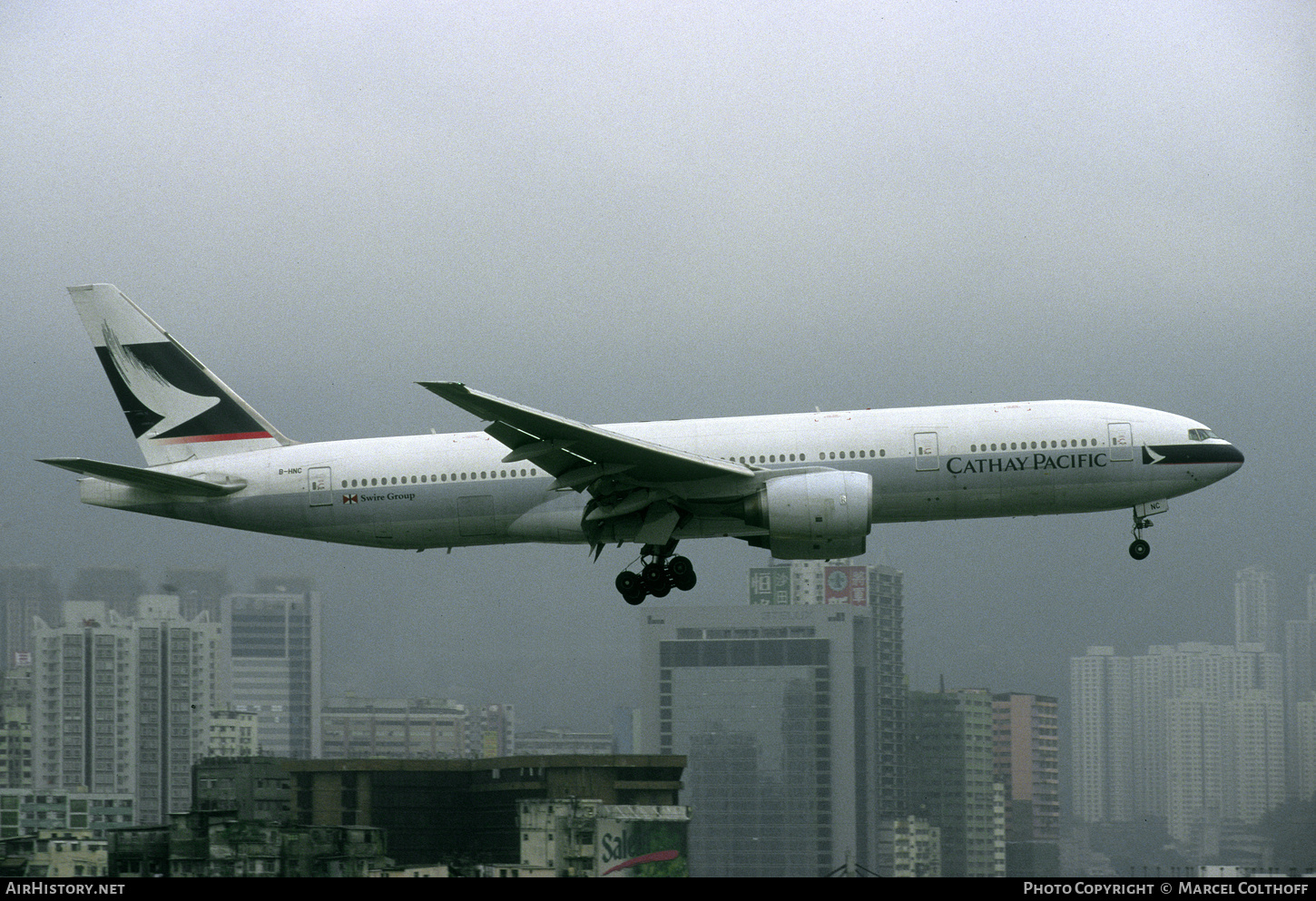 Aircraft Photo of B-HNC | Boeing 777-267 | Cathay Pacific Airways | AirHistory.net #814160