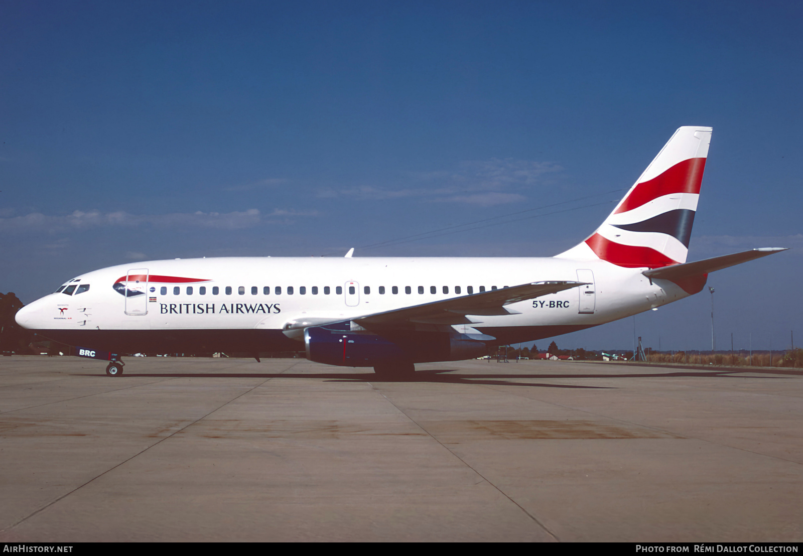 Aircraft Photo of 5Y-BRC | Boeing 737-2Q3/Adv | British Airways | AirHistory.net #814181